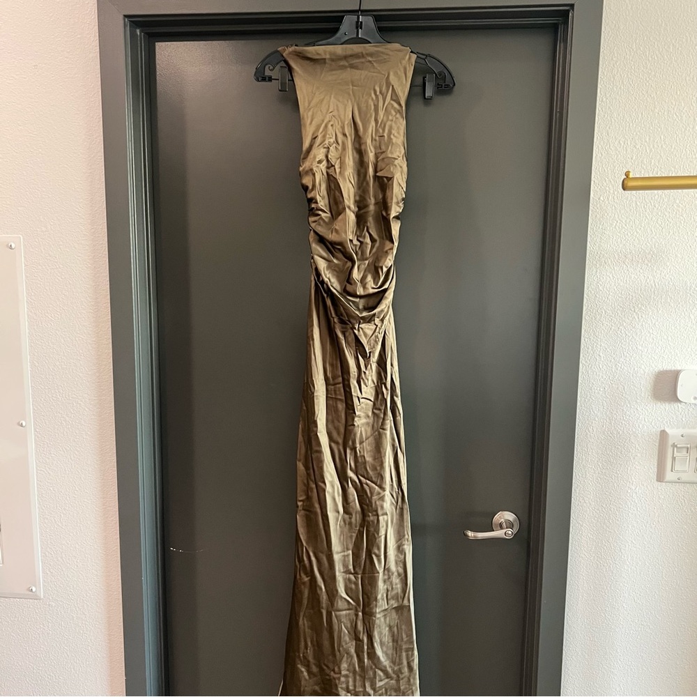Reformation Anaiis Silk maxi Dress in Morel Size 0 - Picture 3 of 11